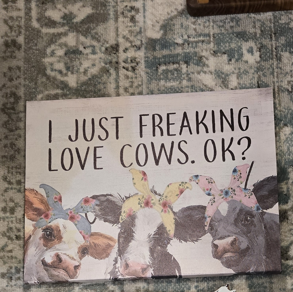 Cow Themed Wall Art Set